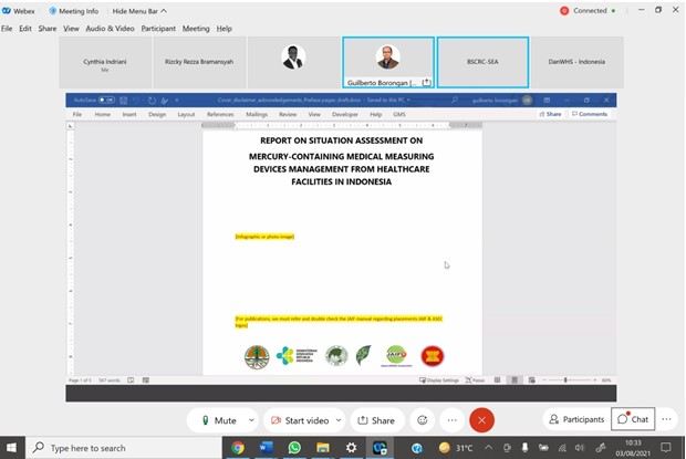 Launch Event on Situation Assessment Report and Technical Guidelines on Mercury-containing Medical Devices Management in Indonesia, 1 September 2021