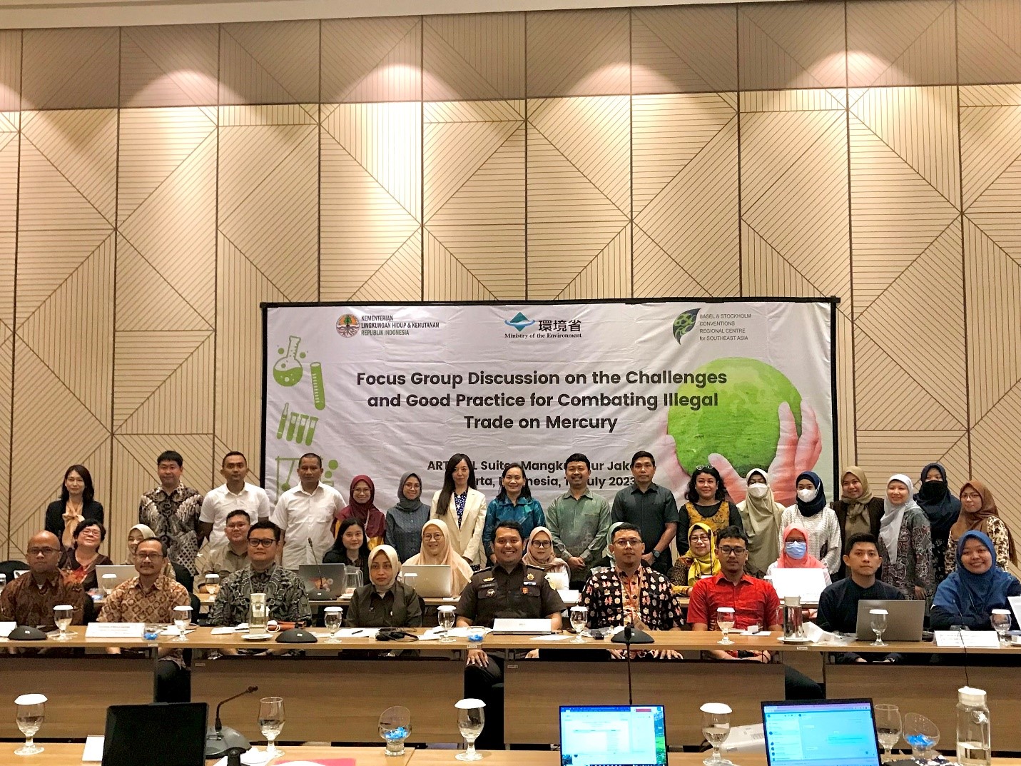 Focus Group Discussion on Challenges and Good Practices for Eradicating Illegal Mercury Trade on 18 July 2023, Jakarta, Indonesia